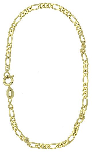 CR0065 22 Pulseira masculina folheada a ouro